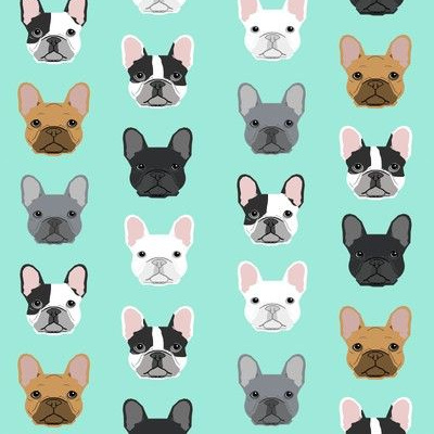 French Bulldog Patte Fabric, Wallpaper and Home Decor | Spoonflower