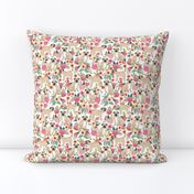 pug flowers florals spring cute flowers pink spring 