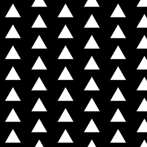 Black with White Triangles - Black Triangles