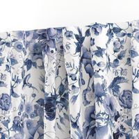 Blue and white floral