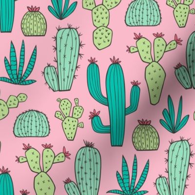 Cactus on Pink
