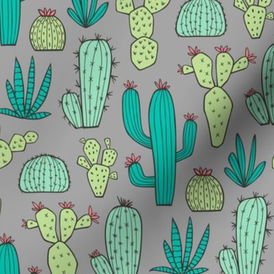 Cactus on Dark Grey