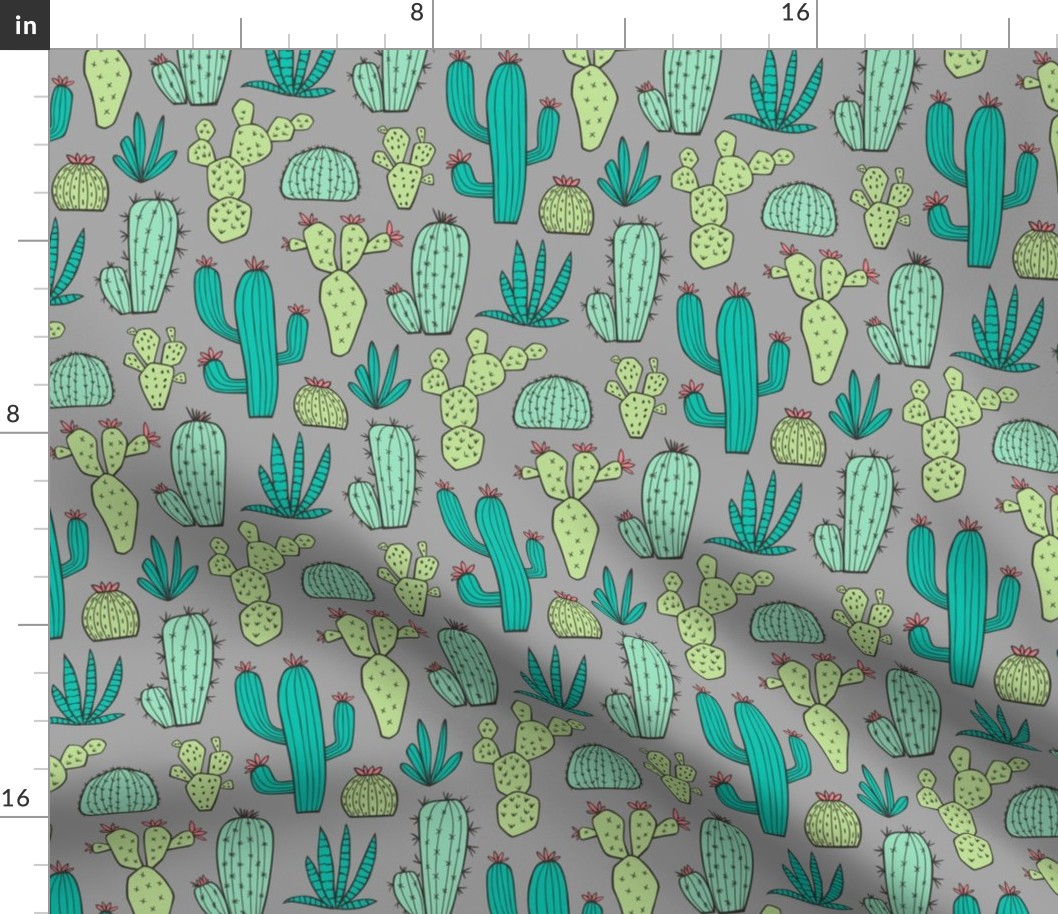 Cactus on Dark Grey