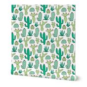 Cactus on White