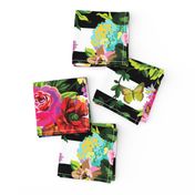 18" Floral Pop Stripes - Large Print