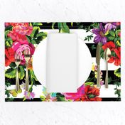 18" Floral Pop Stripes - Large Print