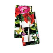 18" Floral Pop Stripes - Large Print