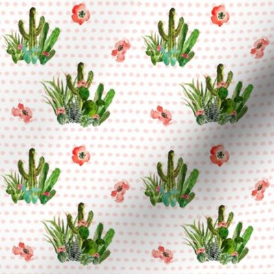 Western Aztec Floral Polka Dots