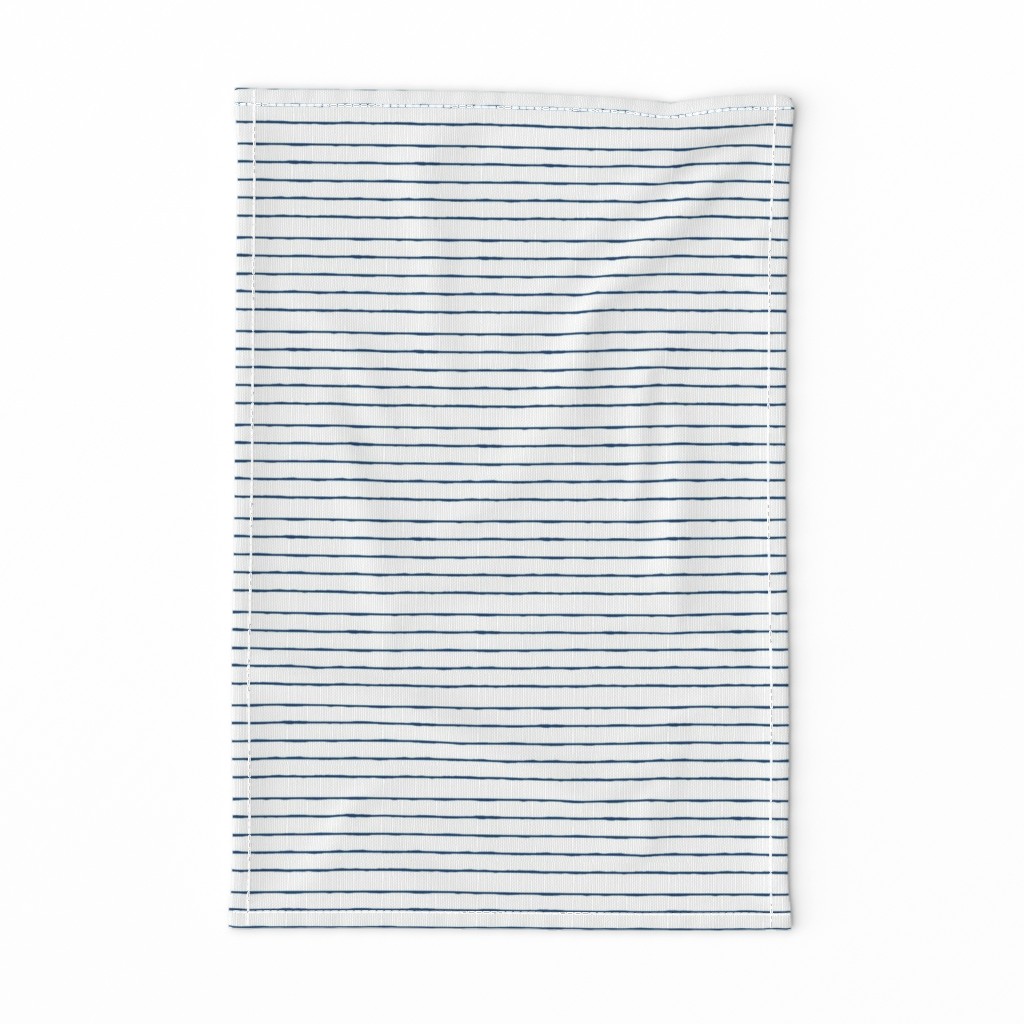 swim lane stripe in white and nautical navy 