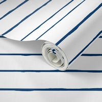 swim lane stripe in white and nautical navy 