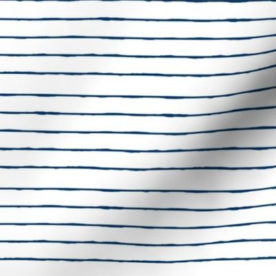 swim lane stripe in white and nautical navy 