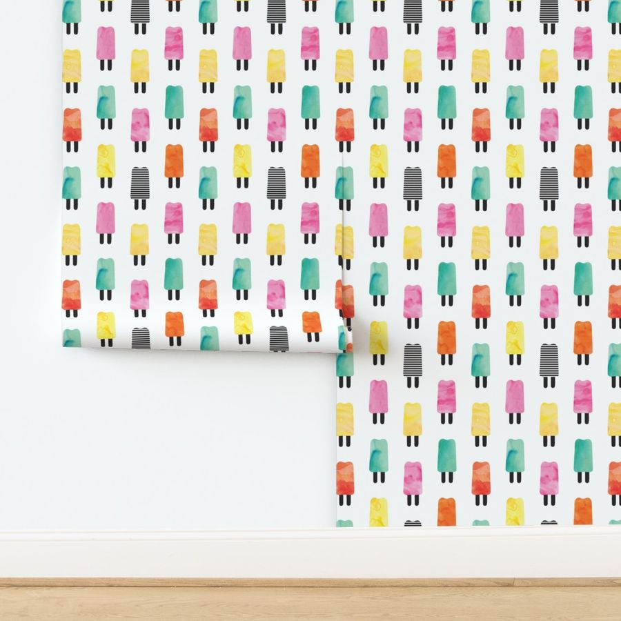 Watercolor Popsicles (large scale) 