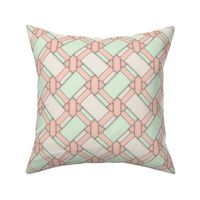 Limited Color Palette - Peach Knot Work - Large