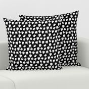 Abstract spots and dots raw brush strokes gender neutral scandinavian style black and white