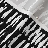 Abstract geometric strokes zebra stripes brush gender neutral black and white