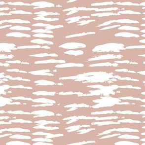 Abstract geometric strokes zebra stripes brush gender neutral white beige