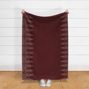 Gothic Cathedral Border (Maroon/Offwhite)
