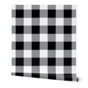 Large Black Buffalo Check Gingham