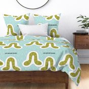 inchworm cut and sew fat quarter pillow