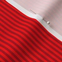 Pinstripe Christmas Dark Red and Red Vertical Stripes (Eight Stripes to an Inch)