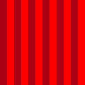 Christmas Dark Red and Red Half Inch Vertical Stripes
