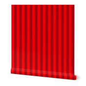 One Inch Christmas Red and Dark Red Vertical Stripes