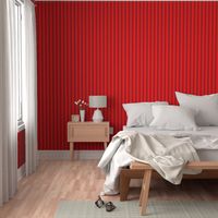 One Inch Christmas Red and Dark Red Vertical Stripes