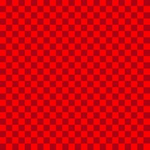 Quarter Inch Christmas Dark Red and Red Squares