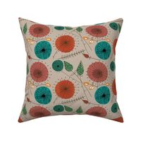 Mid-Century Modern Floral 