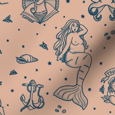 Women's sea tattoo