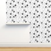 White Wash Abstract Hexagons