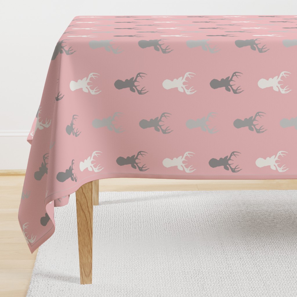 Deer- Pink/grey-Meadow Sunrise