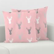 Deer- Pink/grey-Meadow Sunrise