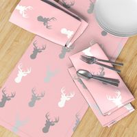 Deer- Pink/grey-Meadow Sunrise