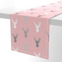 Deer- Pink/grey-Meadow Sunrise