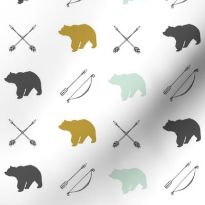 Bear and Arrows // Woodland Collection