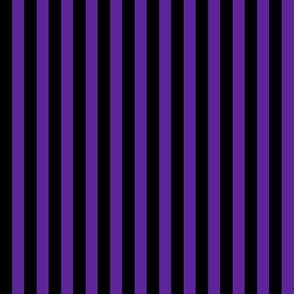 Quarter Inch Purple and Black Vertical Stripes