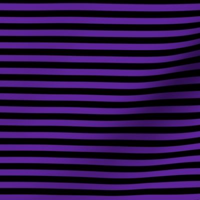 Quarter Inch Purple and Black Horizontal Stripes