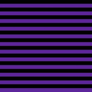 Quarter Inch Purple and Black Horizontal Stripes