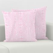 Mudcloth mudcloth african white on pink