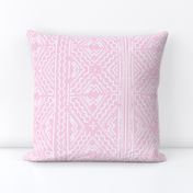 Mudcloth mudcloth african white on pink