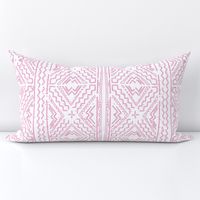 pink mudcloth mud cloth on white