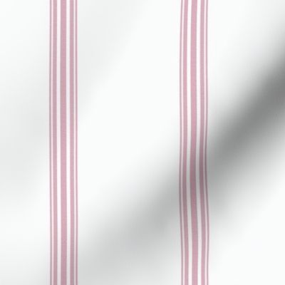 Pink French Ticking Stripe Feed sack Grain sack Cottage Stripe