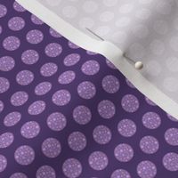 Purple polka dot // lilac and purple spot