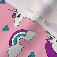 unicorn // unicorns pink and purple girls rainbow sweet little girls pastel purple