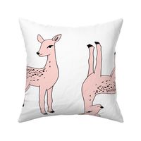 fawn // deer plush pink pastel girls sweet nursery cut and sew plushie toys