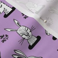 rabbit // rabbits sweet bunny rabbit girls pastel purple lavender lilac purple spring