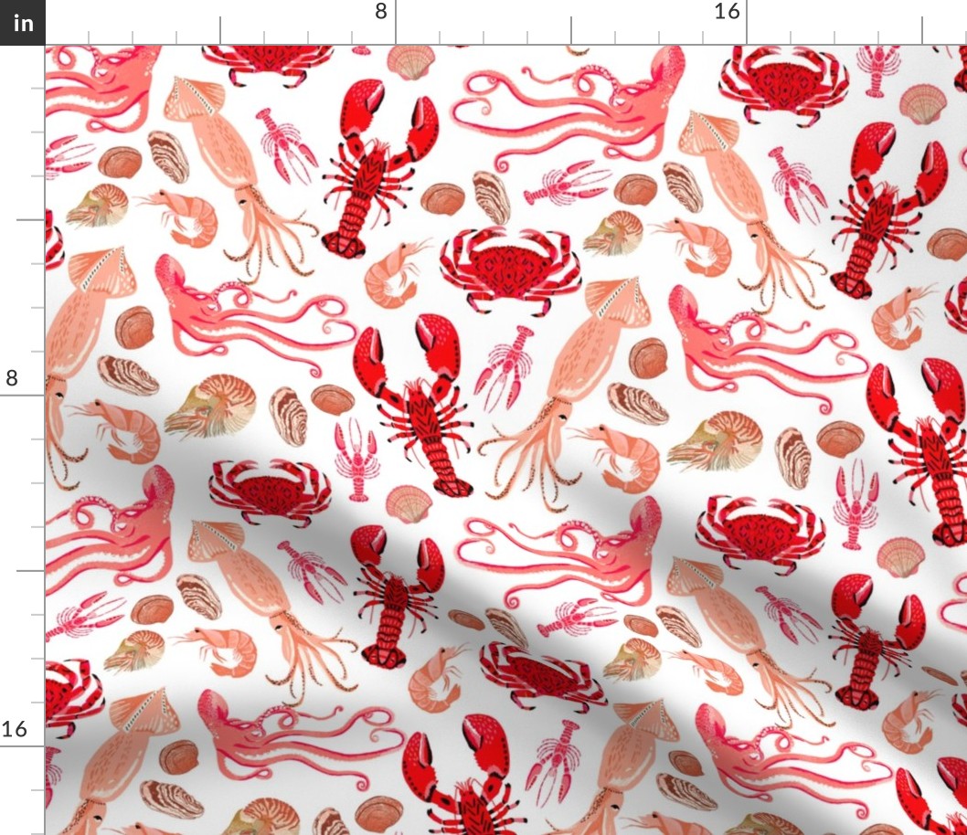 ocean // nautical summer ocean squid lobsters squid shells nautical summer preppy