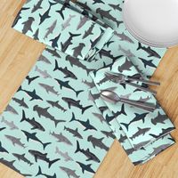 shark // sharks mint fish ocean sea nautical kids mint shark week