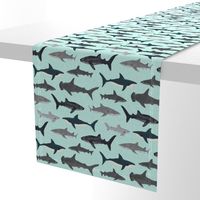 shark // sharks mint fish ocean sea nautical kids mint shark week